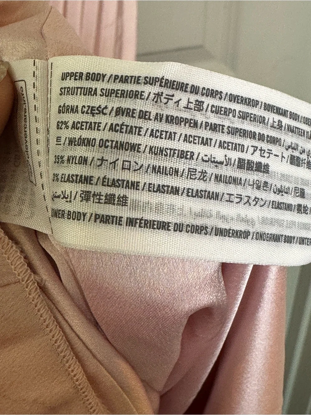 A&F Giselle Drop Waist Satin Accordion Skirt Baby Pink Strapless Maxi Dress, L